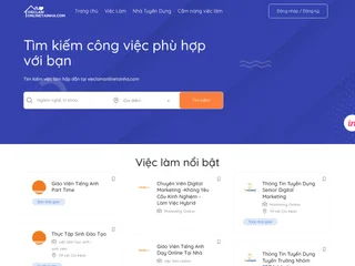 Vieclamonlinetainha.com screenshot preview