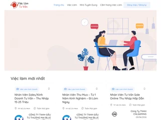 Vieclamtuvanvien.com screenshot preview