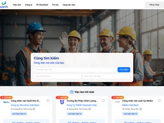 Việc Xanh platform preview Việc Xanh platform preview