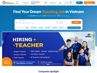 Vietnam Teaching Jobs screenshot preview