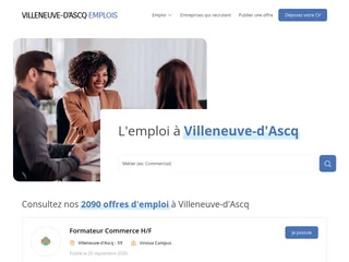Villeneuve-d'Ascq Emplois screenshot preview