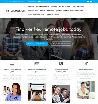 Virtual Desk Jobs platform preview