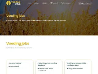 VoedingJobs.be screenshot preview