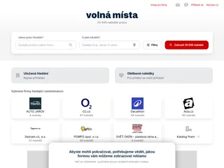Volnámísta.cz platform preview Volnámísta.cz platform preview