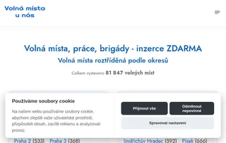 Volná místa v ČR screenshot preview