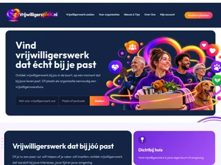 Vrijwilligersplek.nl screenshot preview