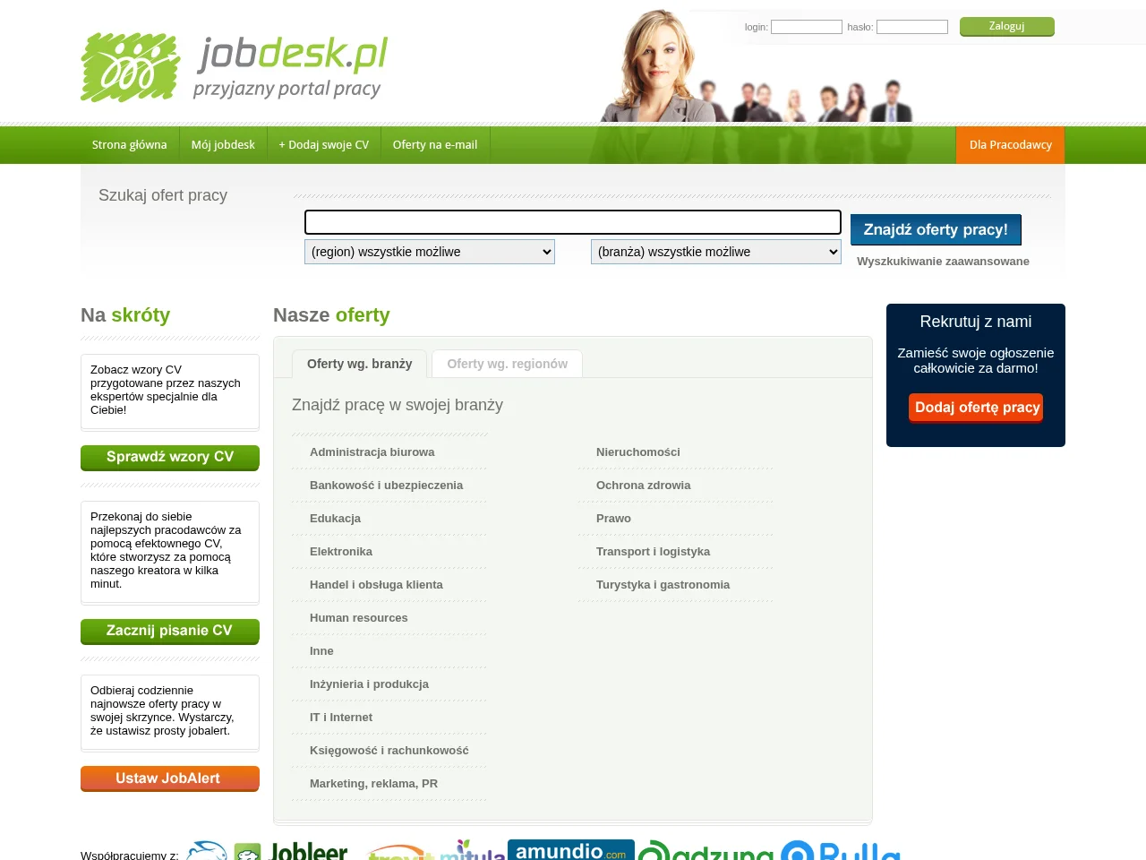 jobdesk.pl screenshot jobdesk.pl job board platform screenshot showing job search interface