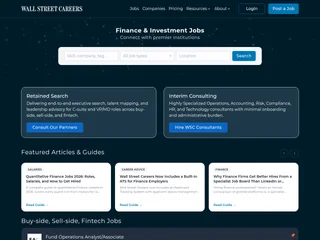 Wall Street Careers platform preview
