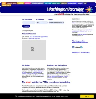 Washington Recruiter platform preview