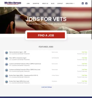 We Hire Heroes platform preview