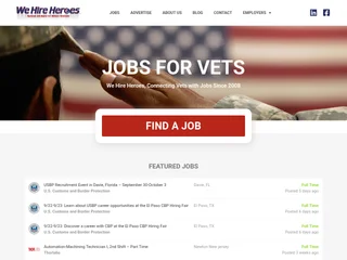 We Hire Heroes platform preview We Hire Heroes platform preview
