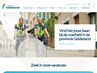 Werken in Gelderland platform preview