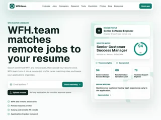 WFH.team screenshot preview
