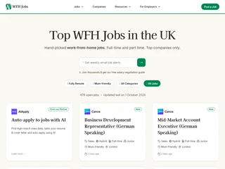 WFH Jobs screenshot preview