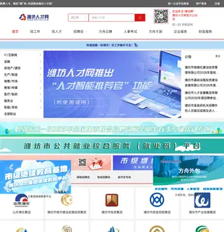 潍坊人才网 platform preview