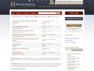 Wine Jobs Hong Kong platform preview