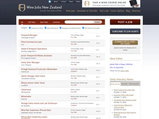 Wine Jobs New Zealand platform preview