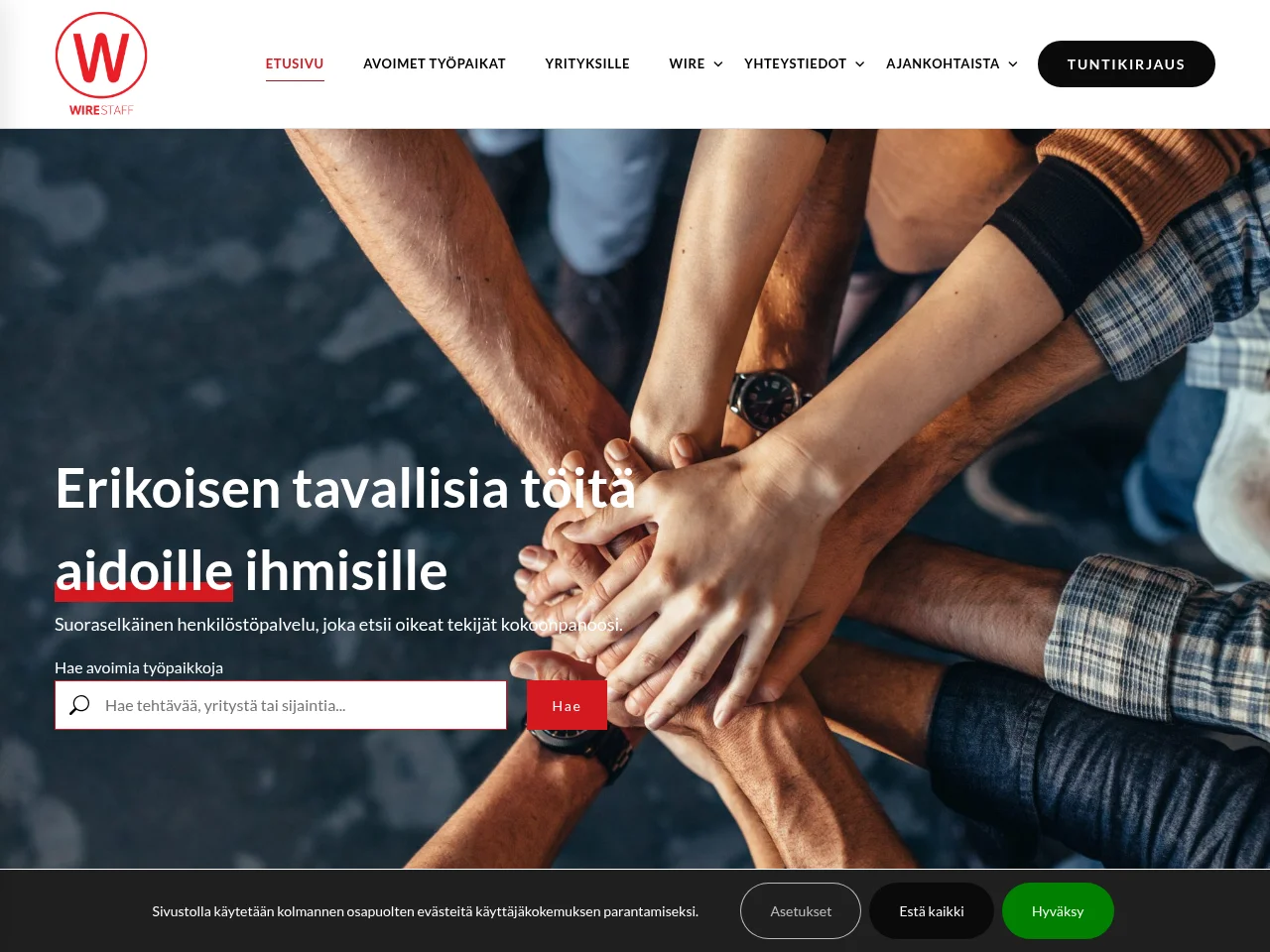 WireStaff website screenshot