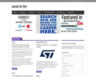Women For Hire platform preview
