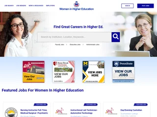 Women in Higher Education platform preview