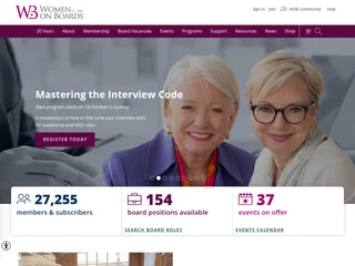Women on Boards platform preview Women on Boards platform preview