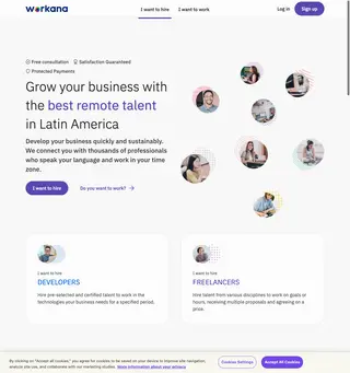 Workana platform preview