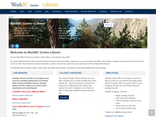 WorkBC Centre Lillooet platform preview