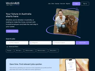 WorkinAUS platform preview WorkinAUS platform preview