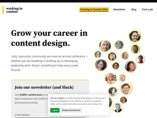 Working In Content platform preview
