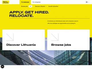 Work in Lithuania platform preview