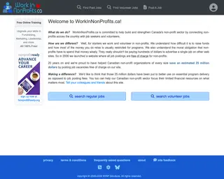 WorkInNonProfits.ca screenshot preview