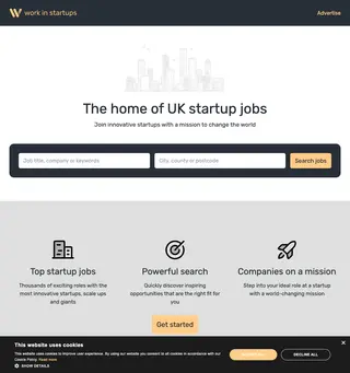 Work In Startups platform preview