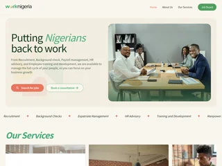 WorkNigeria platform preview WorkNigeria platform preview