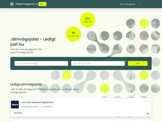 Allajärnvägsjobb.se platform preview