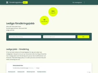 Försäkringsjobb.se screenshot preview
