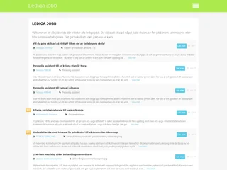 Lediga jobb platform preview Lediga jobb platform preview
