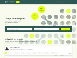 Montörjobb.se platform preview Montörjobb.se platform preview