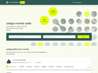 Montörjobb.se screenshot preview