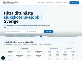 sjuksköterskajobb.nu screenshot preview