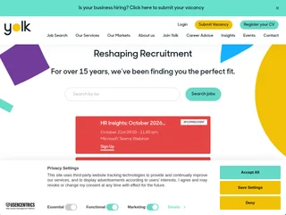 Yolk Recruitment platform preview