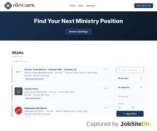 Youth Cartel Job Board platform preview Youth Cartel Job Board platform preview