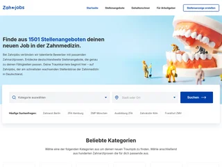 Zahnjobs platform preview Zahnjobs platform preview