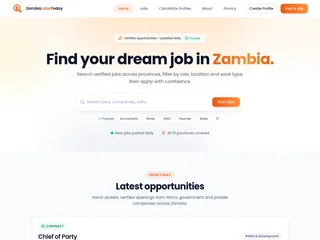 Zambia Jobs Today screenshot preview