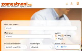 Zamestnani.cz screenshot preview