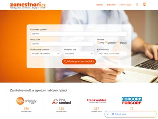Zamestnani.cz platform preview