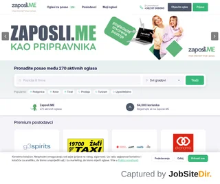 Zaposli.ME platform preview