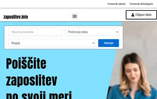 Zaposlitev.info screenshot preview