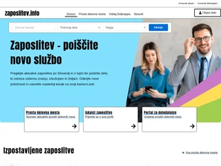 Zaposlitev.info platform preview Zaposlitev.info platform preview