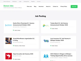 Zemen Jobs platform preview