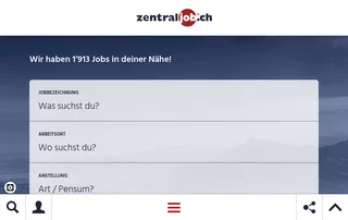 zentraljob.ch screenshot preview